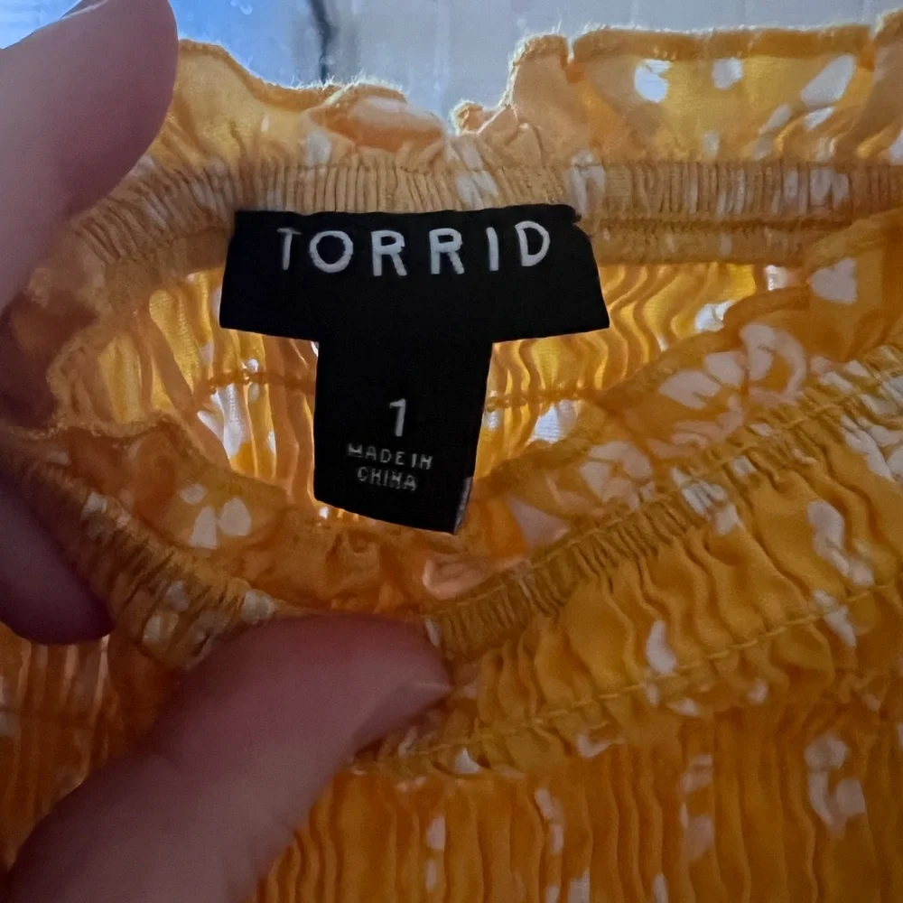 Torrid Yellow Floral Midi Dress - Picture 3 of 5